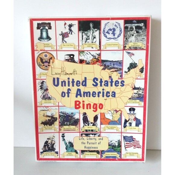 United States of America Bingo Game Lucy Hammett Games NEW #2377 - Picture 1 of 6